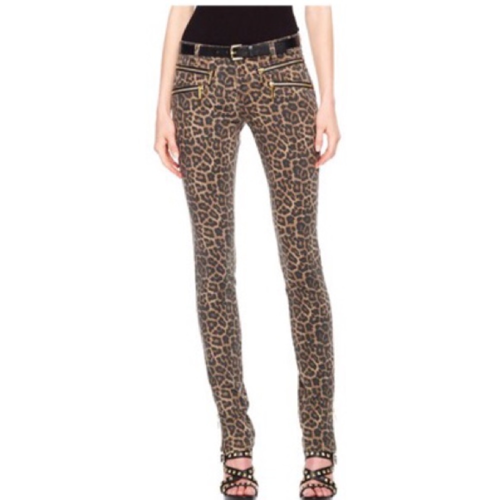 NWOT Michael Kors leopard cheetah print jeans